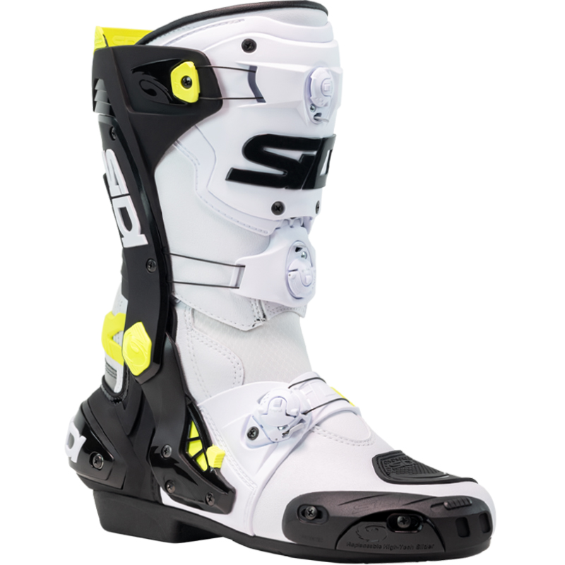 BOTAS SIDI REX WHITE/BLACK/YELLOW