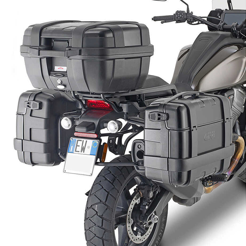 PACK MALETAS GIVI TRK33B TREKKER BLACK MONOKEY