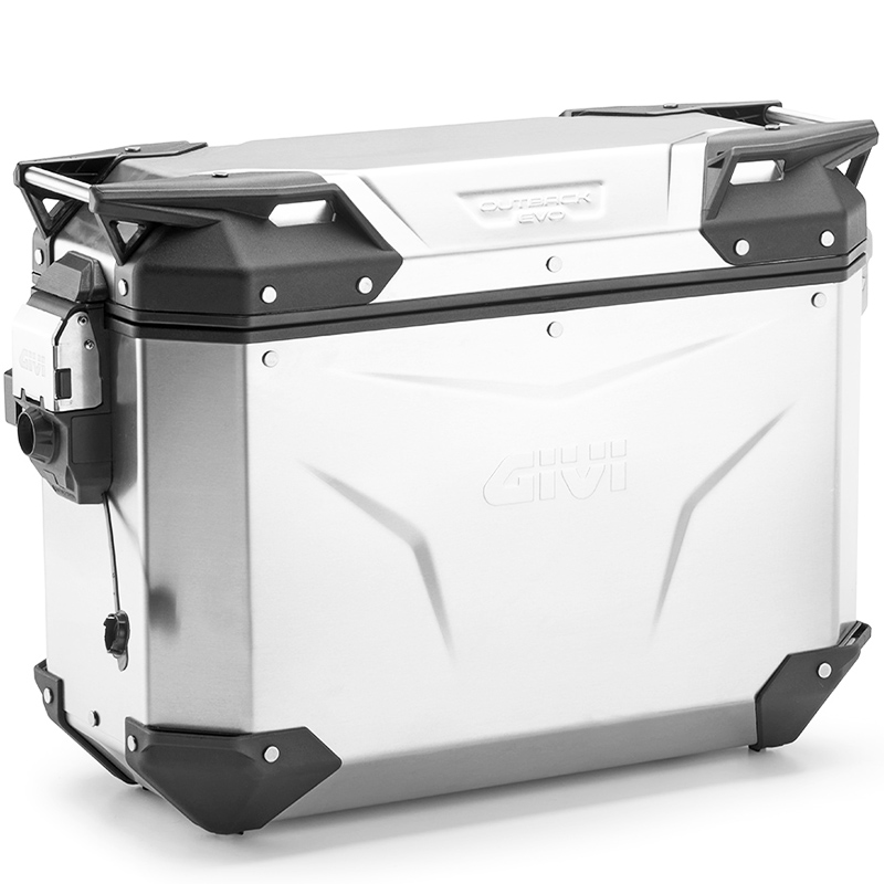 MALETA GIVI TREKKER OUTBACK EVO SMART 37 ANODIZED OBKEV37AAR DERECHA