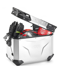 MALETA GIVI TREKKER OUTBACK EVO SMART 37 ANODIZED OBKEV37AAR DERECHA