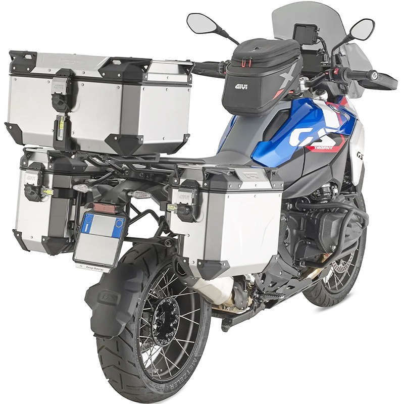 MALETA GIVI TREKKER OUTBACK EVO SMART 44 ANODIZED OBKEV44AAR DERECHA