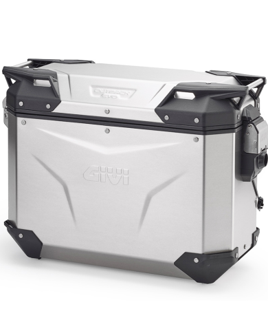 MALETA GIVI TREKKER OUTBACK EVO SMART 37 ANODIZED OBKEV37AAL IZQUIERDA