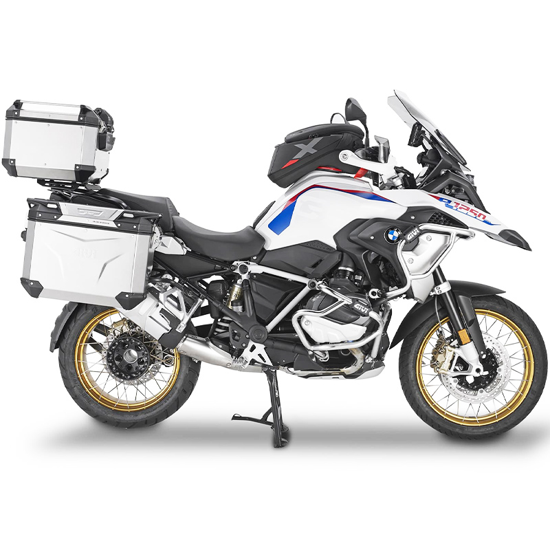 MALETA GIVI TREKKER OUTBACK EVO SMART 37 ANODIZED OBKEV37AAL IZQUIERDA