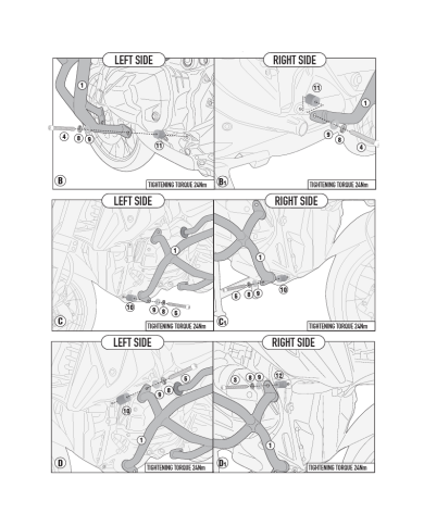 DEFENSAS DE MOTOR GIVI TN5143SL BMW R 1300 GS