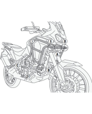 DEFENSAS DE MOTOR Y CARENADO GIVI TNH1205 HONDA CRF 1100L AFRICA TWIN