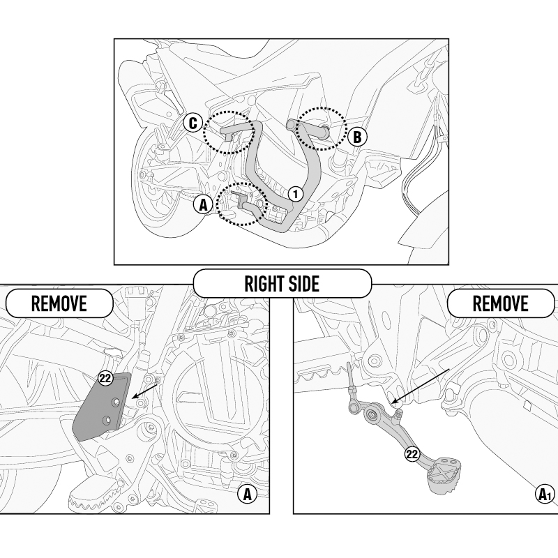 DEFENSAS DE MOTOR GIVI TN7710 TN7717OR KTM 890 SMT