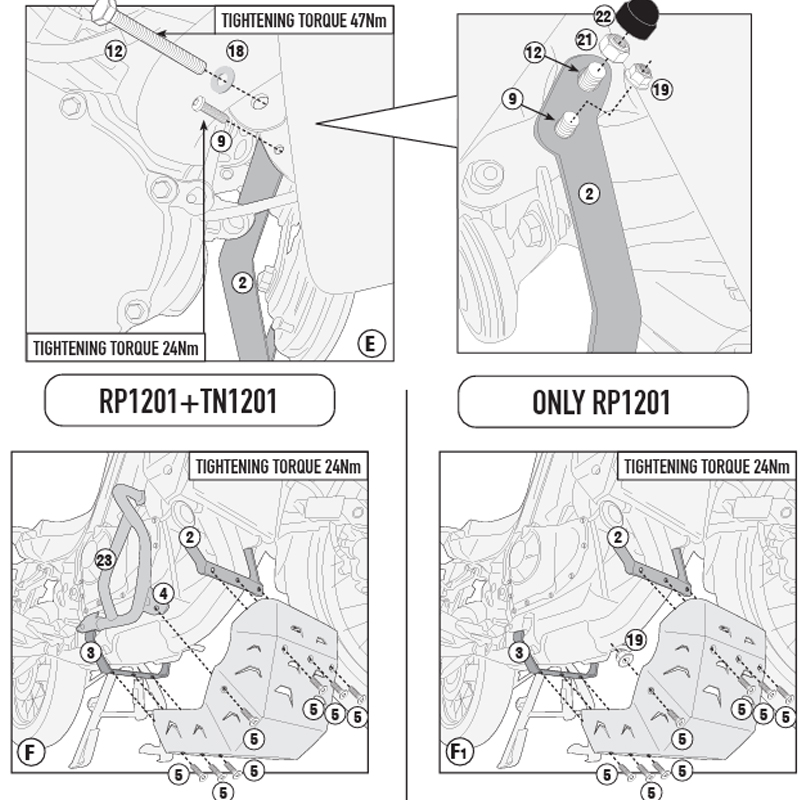CUBRECARTER GIVI RP1201 HONDA XL 750 TRANSALP