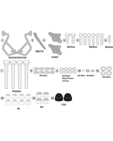 DEFENSAS DE MOTOR GIVI TN1201 HONDA XL 750 TRANSALP