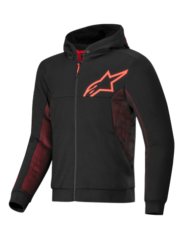 SUDADERA ALPINESTARS CHROME AIR SPORT BLACK/RED FLUO