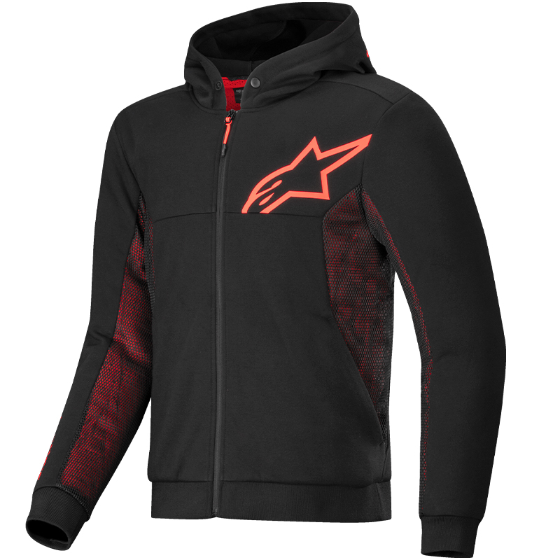 SUDADERA ALPINESTARS CHROME AIR SPORT BLACK/RED FLUO