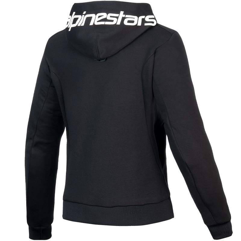 SUDADERA ALPINESTARS STELLA CHROME V2 SPORT LADY BLACK/WHITE