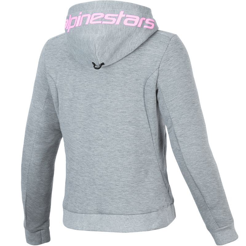 SUDADERA ALPINESTARS STELLA CHROME V2 SPORT LADY GRAY HEARTHER/PINK FLUO