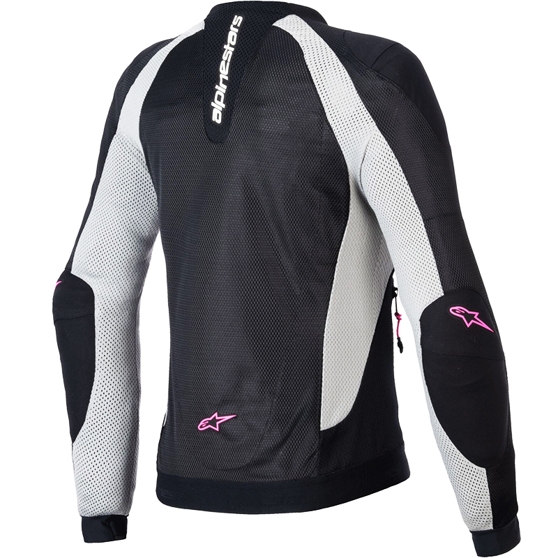CHAQUETA ALPINESTARS STELLA TROOP-AIR BLACK/ASH GRAY/PINK FLUO