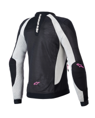 CHAQUETA ALPINESTARS STELLA TROOP-AIR BLACK/ASH GRAY/PINK FLUO