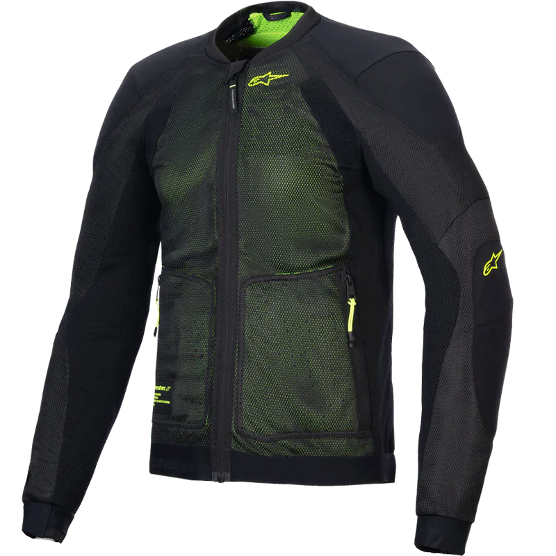 CHAQUETA ALPINESTARS TROOP-AIR BLACK/YELLOW FLUO