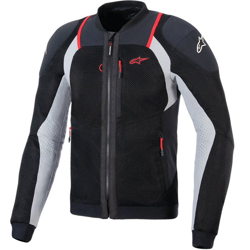 CHAQUETA ALPINESTARS TROOP-AIR-PRO BLACK/ASH GRAY/BRIGHT RED