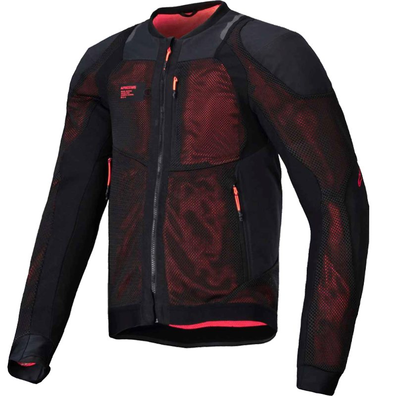 CHAQUETA ALPINESTARS TROOP-AIR PRO BLACK/RED FLUO
