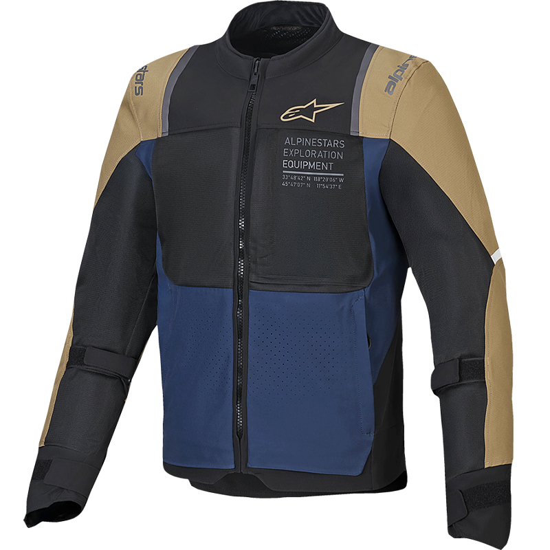 CHAQUETA ALPINESTARS ST-2 AIR DEEP BLUE/DARK KHAKI/BLACK