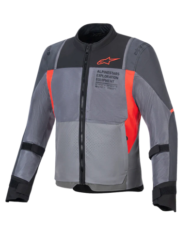 CHAQUETA ALPINESTARS ST-2 AIR DEEP GRAY/DARK GRAY BRIGHT/BRIGHT RED