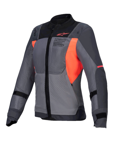 CHAQUETA ALPINESTARS STELLA ST-2 AIR LADY DEEP GRAY/DARK GRAY/FLUO CORAL
