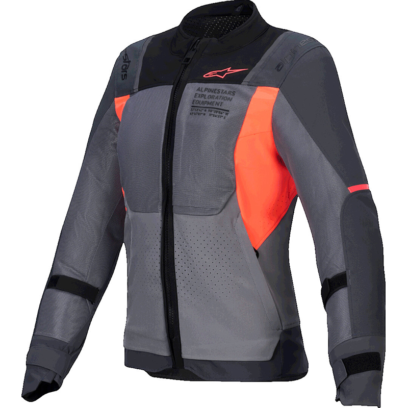 CHAQUETA ALPINESTARS STELLA ST-2 AIR LADY DEEP GRAY/DARK GRAY/FLUO CORAL