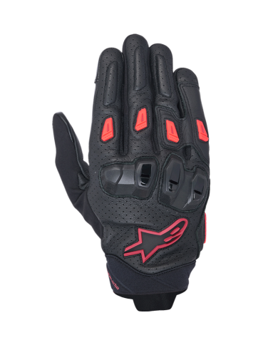 GUANTES ALPINESTARS SP X 7 BLACK/DARK RED/RED FLUO