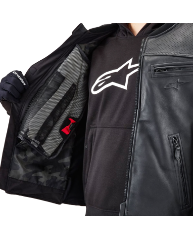 CHALECO ALPINESTARS TECH-AIR 3 V2 AIRBAG SYSTEM LEATHER BLACK