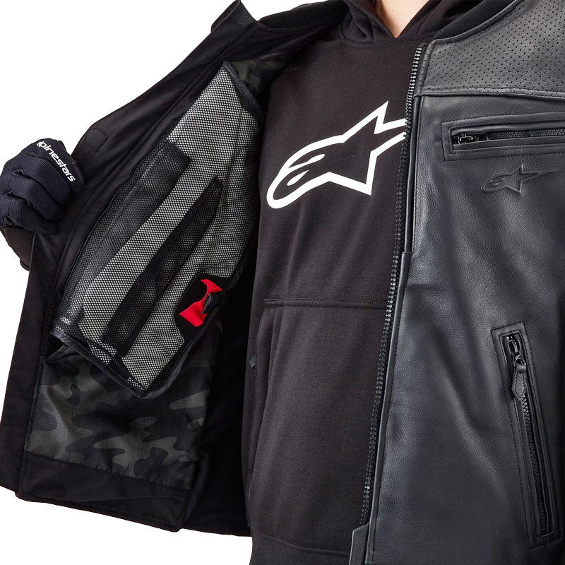 CHALECO ALPINESTARS TECH-AIR 3 V2 AIRBAG SYSTEM LEATHER BLACK