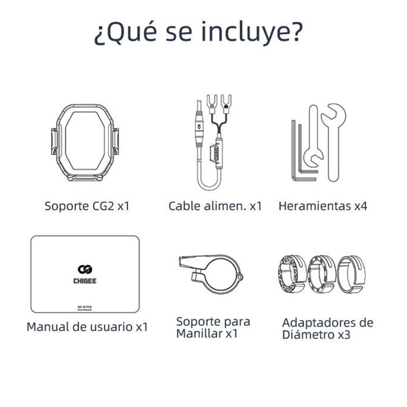 SOPORTE PARA SMARTPHONE CHIGEE CG-2 CON CARGA INALAMBRICA MFP0009