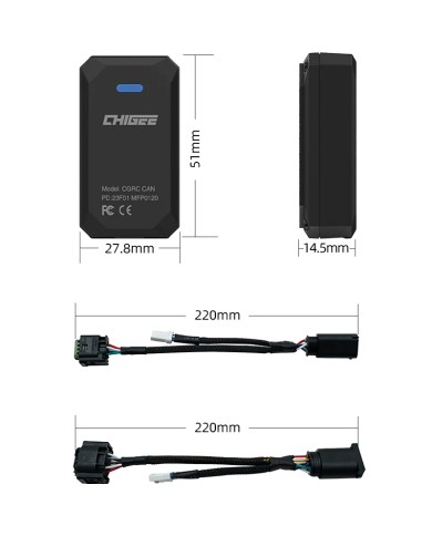 CONTROL REMOTO CHIGEE RC CAN BMW 4 PINES MFP0120 PARA AIO