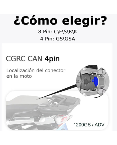 CONTROL REMOTO CHIGEE RC CAN BMW 4 PINES MFP0120 PARA AIO