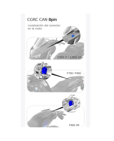 CONTROL REMOTO CHIGEE RC CAN BMW 8 PINES MFP0121 PARA AIO