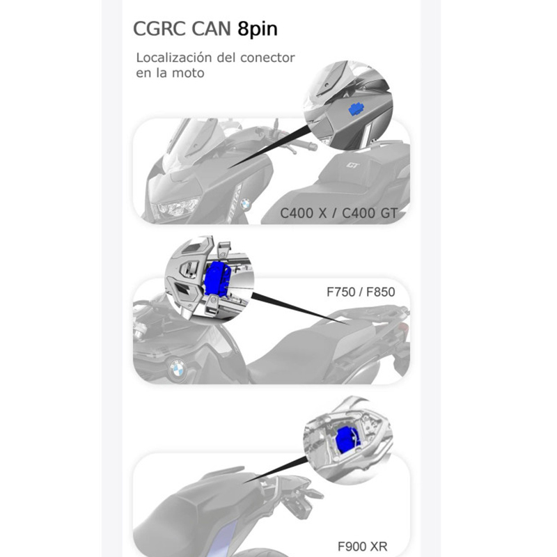 CONTROL REMOTO CHIGEE RC CAN BMW 8 PINES MFP0121 PARA AIO