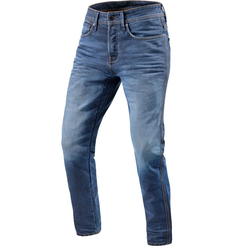 PANTALONES VAQUEROS REVIT REED SF L30 AZUL MEDIO GASTADO