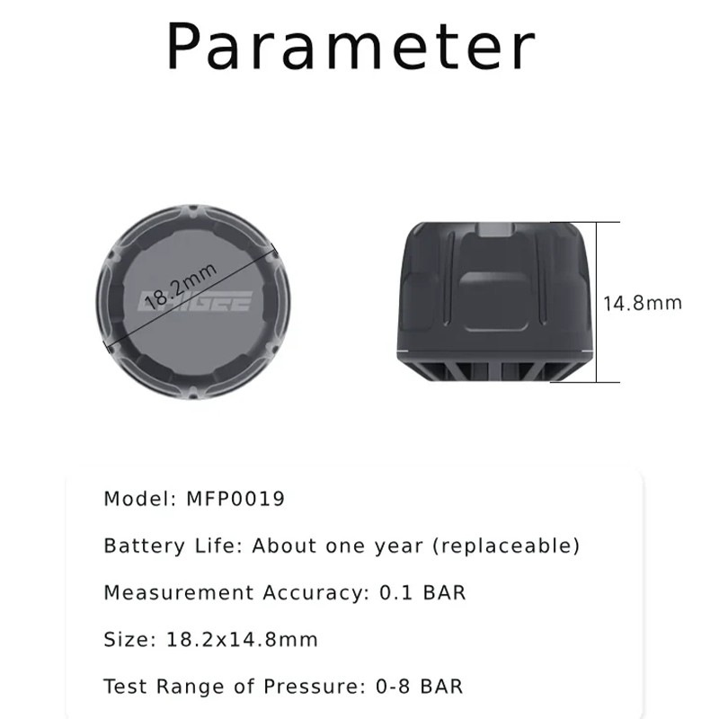 RECAMBIO SENSORES EXTERNOS CHIGEE DE PRESION DE NEUMATICOS SH0057