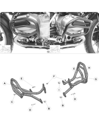 DEFENSAS DE MOTOR GIVI TN5108 BMW R 1200 GS