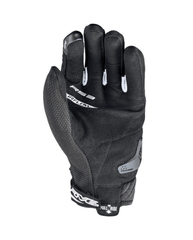 GUANTES FIVE RS3 EVO AIRFLOW NEGRO/BLANCO