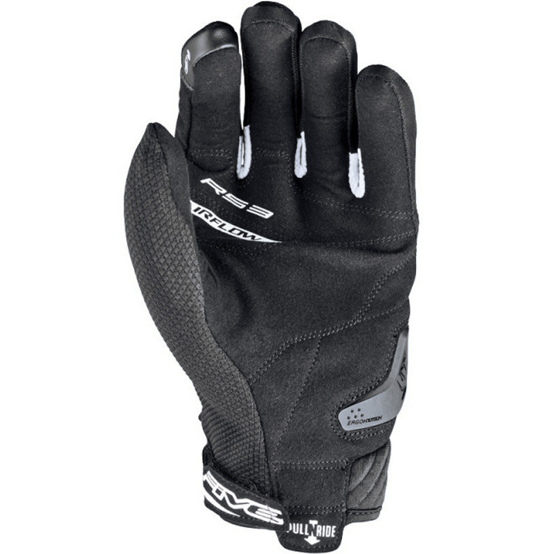 GUANTES FIVE RS3 EVO AIRFLOW NEGRO/BLANCO