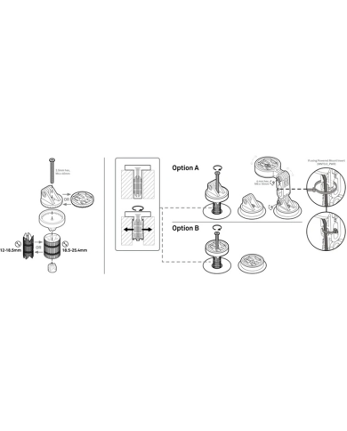 SOPORTE NAVEGADOR  BEELINE MOTO II FORK STEM MOUNT