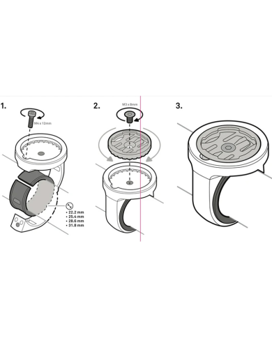 SOPORTE BEELINE MOTO II BAR CLAMP MOUNT