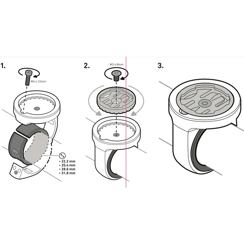 SOPORTE BEELINE MOTO II BAR CLAMP MOUNT