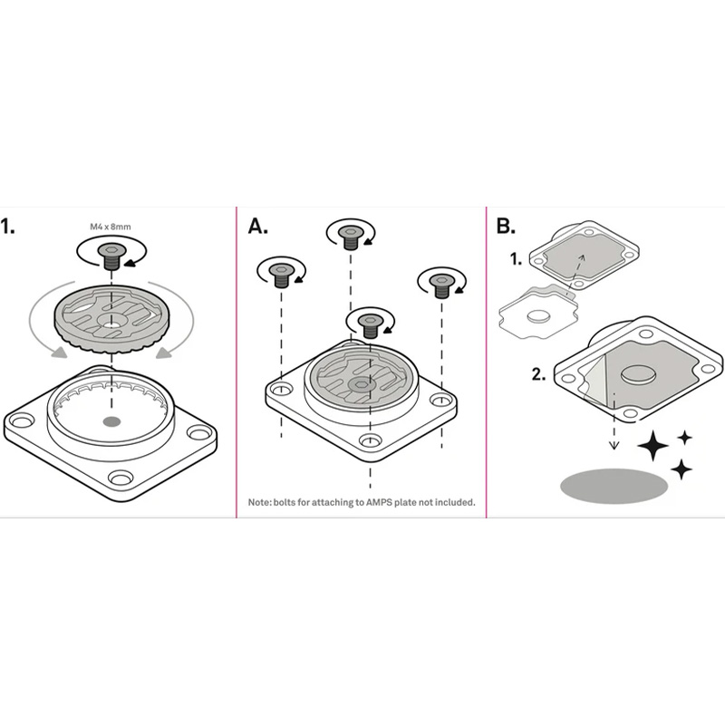 SOPORTE DE NAVEGADOR BEELINE MOTO II AMPS 4-HOLE BASE
