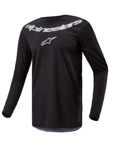 CAMISETA ALPINESTARS OFF-ROAD FLUID GRAPHITE BLACK/SILVER