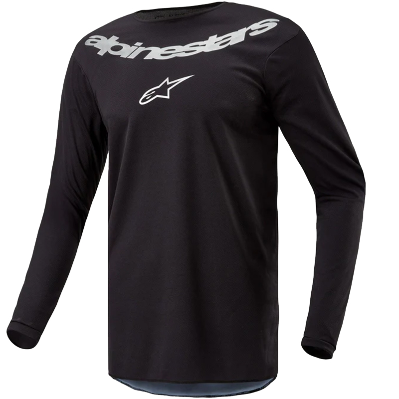 CAMISETA ALPINESTARS OFF-ROAD FLUID GRAPHITE BLACK/SILVER
