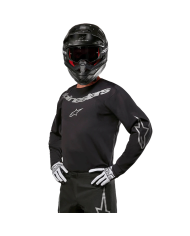 CAMISETA ALPINESTARS OFF-ROAD FLUID GRAPHITE BLACK/SILVER