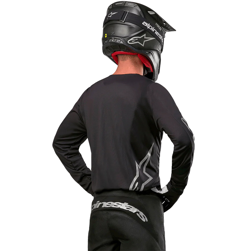 CAMISETA ALPINESTARS OFF-ROAD FLUID GRAPHITE BLACK/SILVER