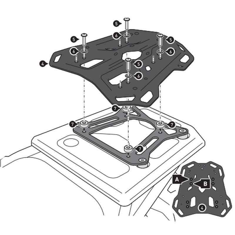 PACK SW-MOTECH BAUL DUSC 55L + PORTAEQUIPAJE KAWASAKI GPT.08.990.66000/B