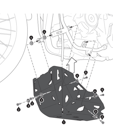 CUBRECARTER SW-MOTECH ENGINE GUARD CFMOTO MSS.10.625.10000/B