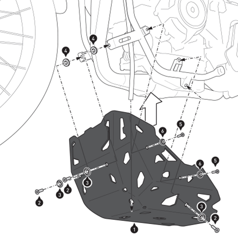 CUBRECARTER SW-MOTECH ENGINE GUARD CFMOTO MSS.10.625.10000/B