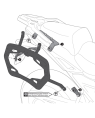 KIT DE FIJACION MALETAS LATERALES SW-MOTECH VOGE KFT.02.643.30000/B